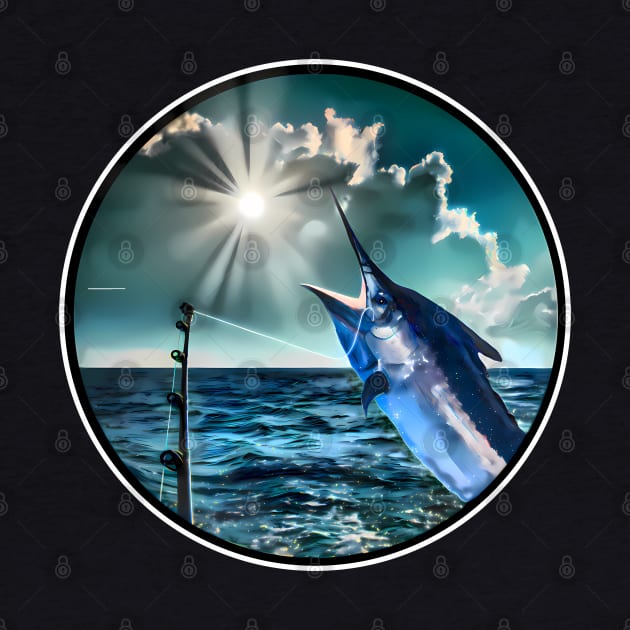 Marlin deep sea fishing by UMF - Fwo Faces Frog